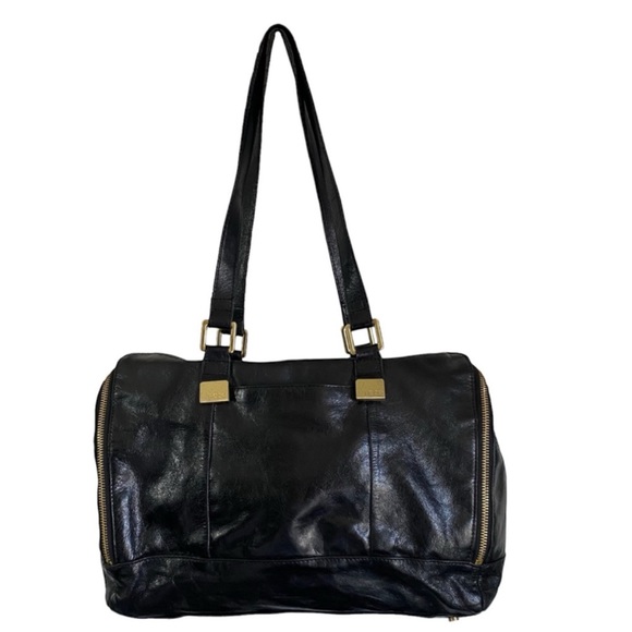 HOBO The Original Purse Shoulder Bag; Soft Black Leather Multiple Inside Pockets - Picture 2 of 11